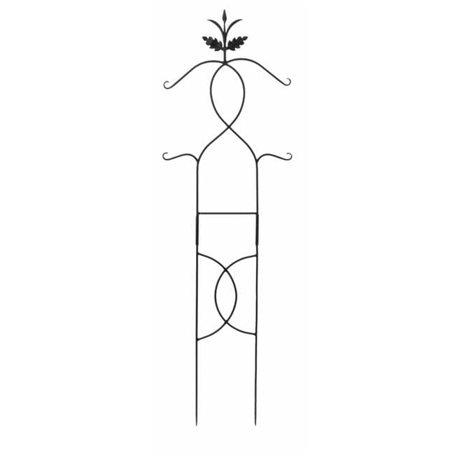 Black Wrought Iron 72-Inch Decorative Garden Trellis