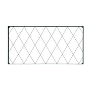 Achla Designs Traditional Oxfordshire Garden Trellis Extensions, 46 Inch Wide, Black Powder Coat Finish