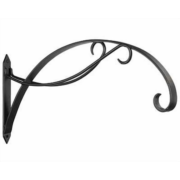 Achla Designs Wrought Iron Scroll Bracket, Black, 23"