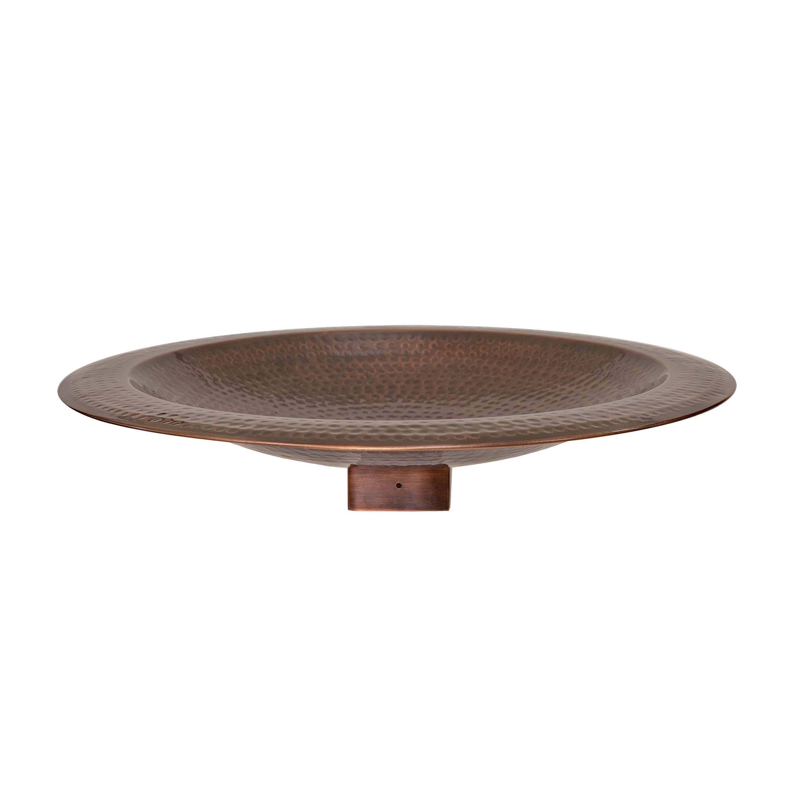 Achla Extra Large Metal Bird Bath w/Post Mount, Copper Color