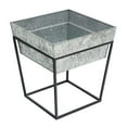 thumbnail image 1 of Achla FB-45G7 Arne Stand with Deep Galvanized Tray, Short, 1 of 2