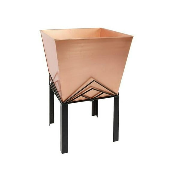 Achla FBC-51-12C Marion II Planter with Flower Box, Copper Plated