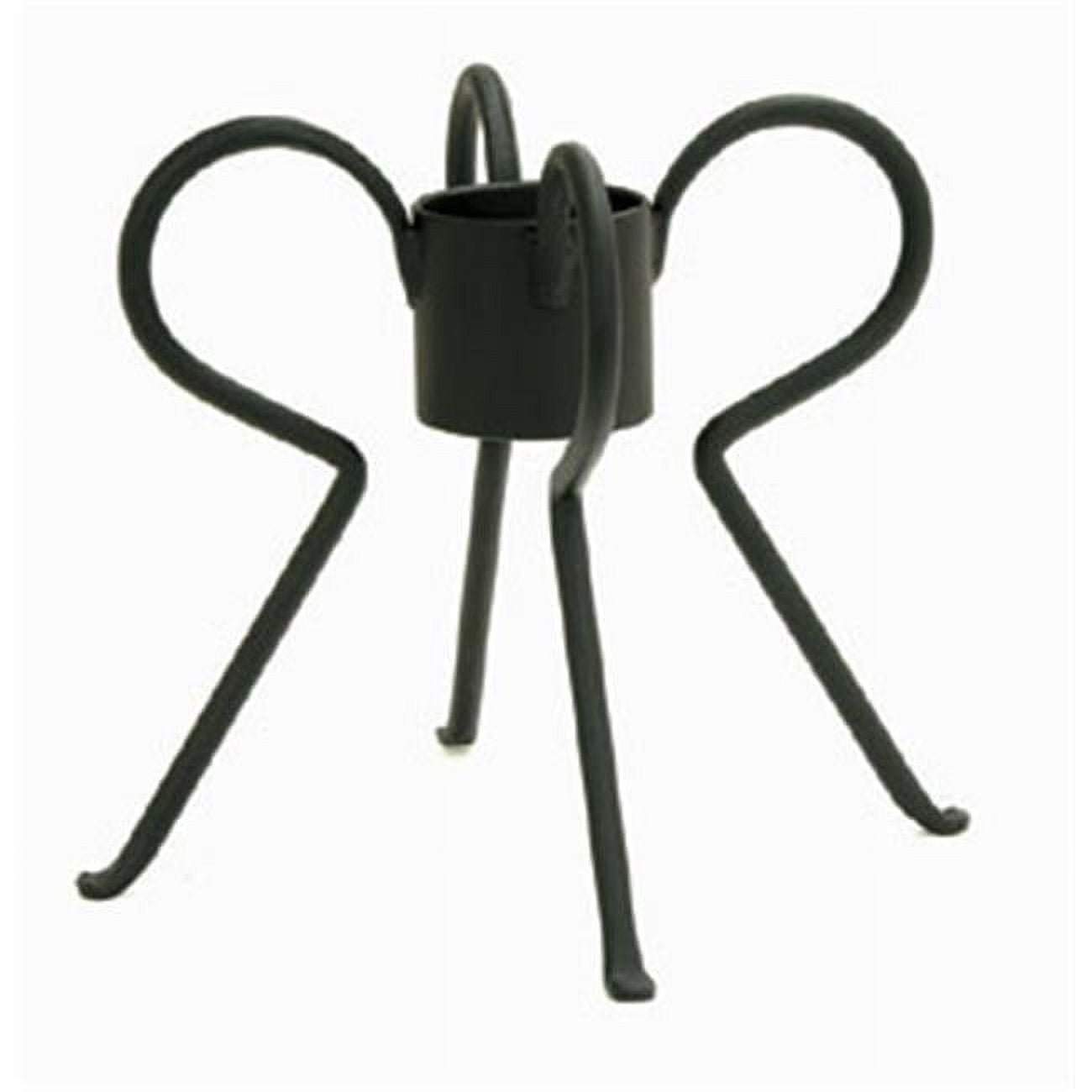 Black Wrought Iron Loops Gazing Globe Stand