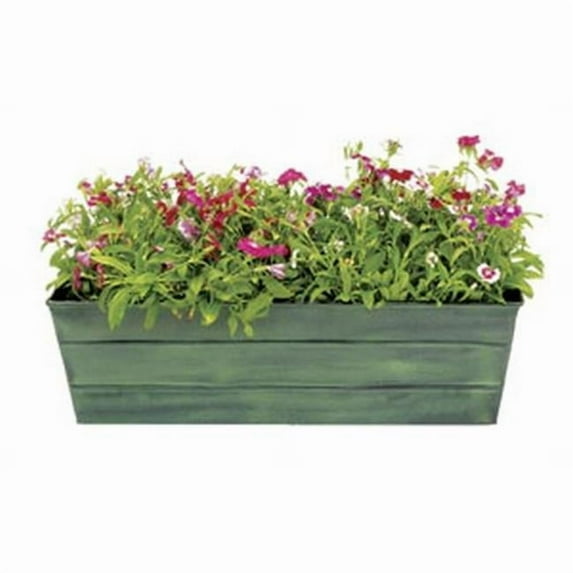 Achla Green Galvanized Steel Flower Box - Medium