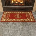 thumbnail image 1 of Achla Jardin Rectangular Rug, Vermillion, 1 of 7