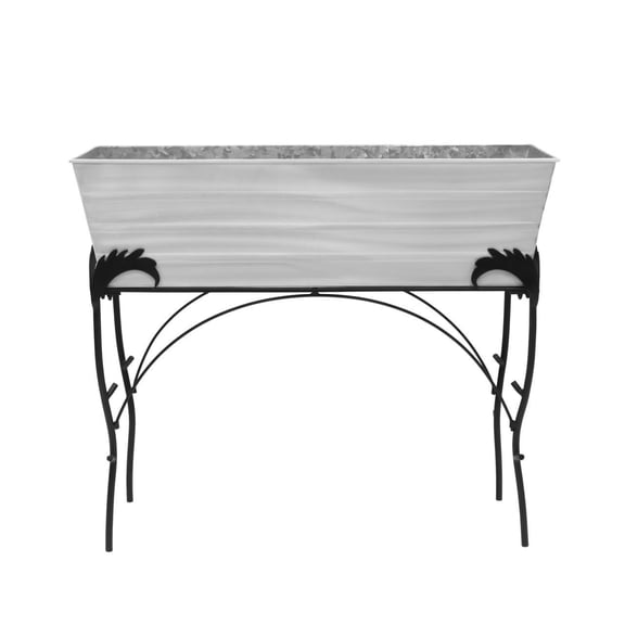 Achla Large Cape Cod White Flower Box With Flora Stand - 30"H
