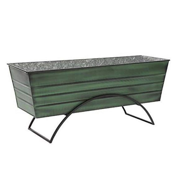 Achla VFB-06-S Odette Stand with Flower Box, Green - Large