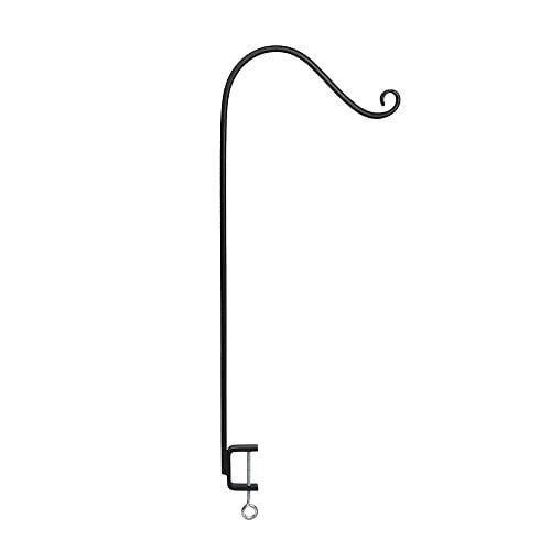 Achla Designs SFP-01 Deck Rail Shepherds Pole with Clamp, Black