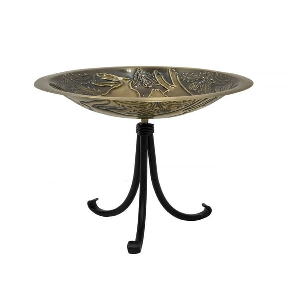 Achla Three Hares Birdbath With Tripod Stand