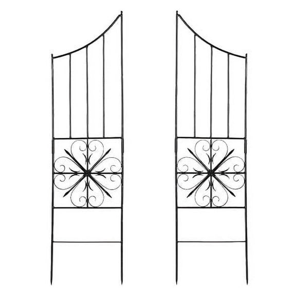 Achla Aldrich Trellis Side Panels, Graphite, 63"H, Set of 2