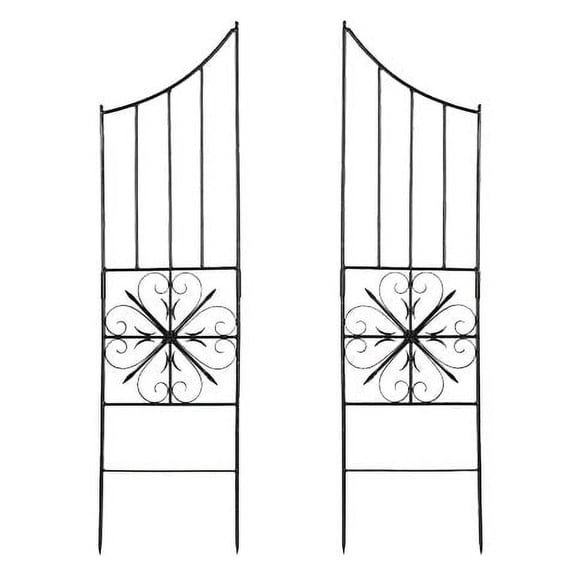 Achla Aldrich Trellis Side Panels, Graphite, 63"H, Set of 2