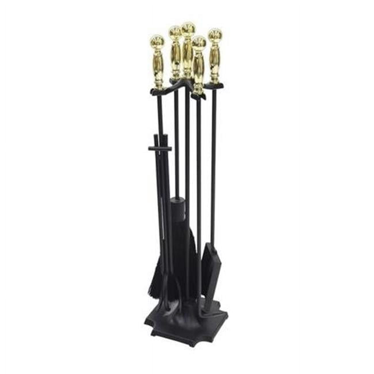 Achla WR-46PB Carlisle Tool Set, Polished Brass & Black