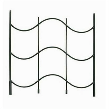 Black Metal Wave Wall Trellis