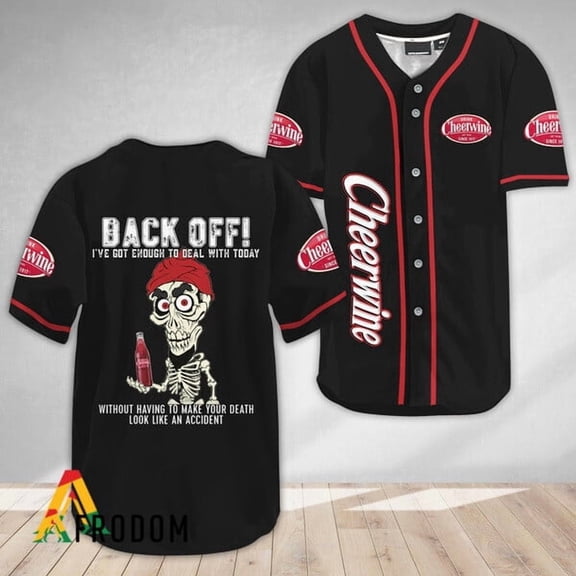 Achmed Back Off With Cheerwine Baseball Jersey - Hot Sale 2026