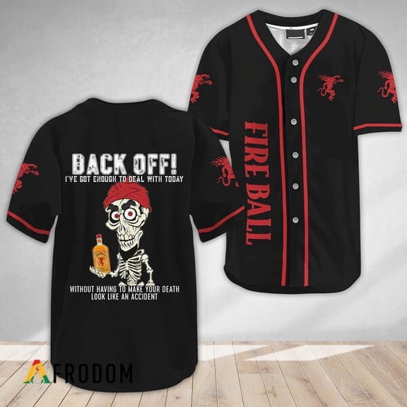 Achmed Back Off With Fireball Baseball Jersey - Hot Sale 2026