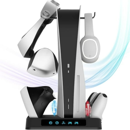 Achort Charging Station for PS5,PSVR2, Docking Station Charger Dock