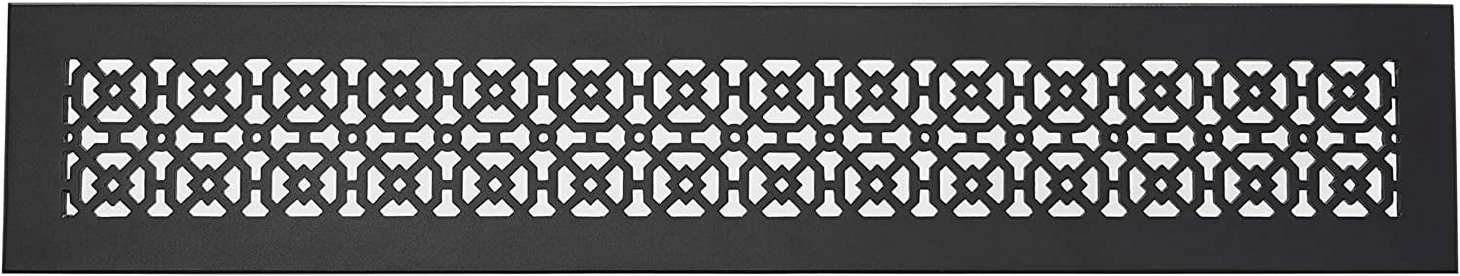 Achtek Air Return 4"x30" (Overall Size 6"x32") | Cast Aluminum Air Grille | HVAC Duct Cover for Home Ventilation