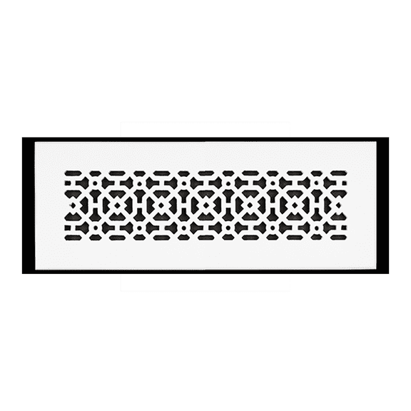 Achtek Air Return 4"x14" (Overall Size 6"x16") | Cast Aluminum Air Grille | HVAC Duct Cover for Home Ventilation