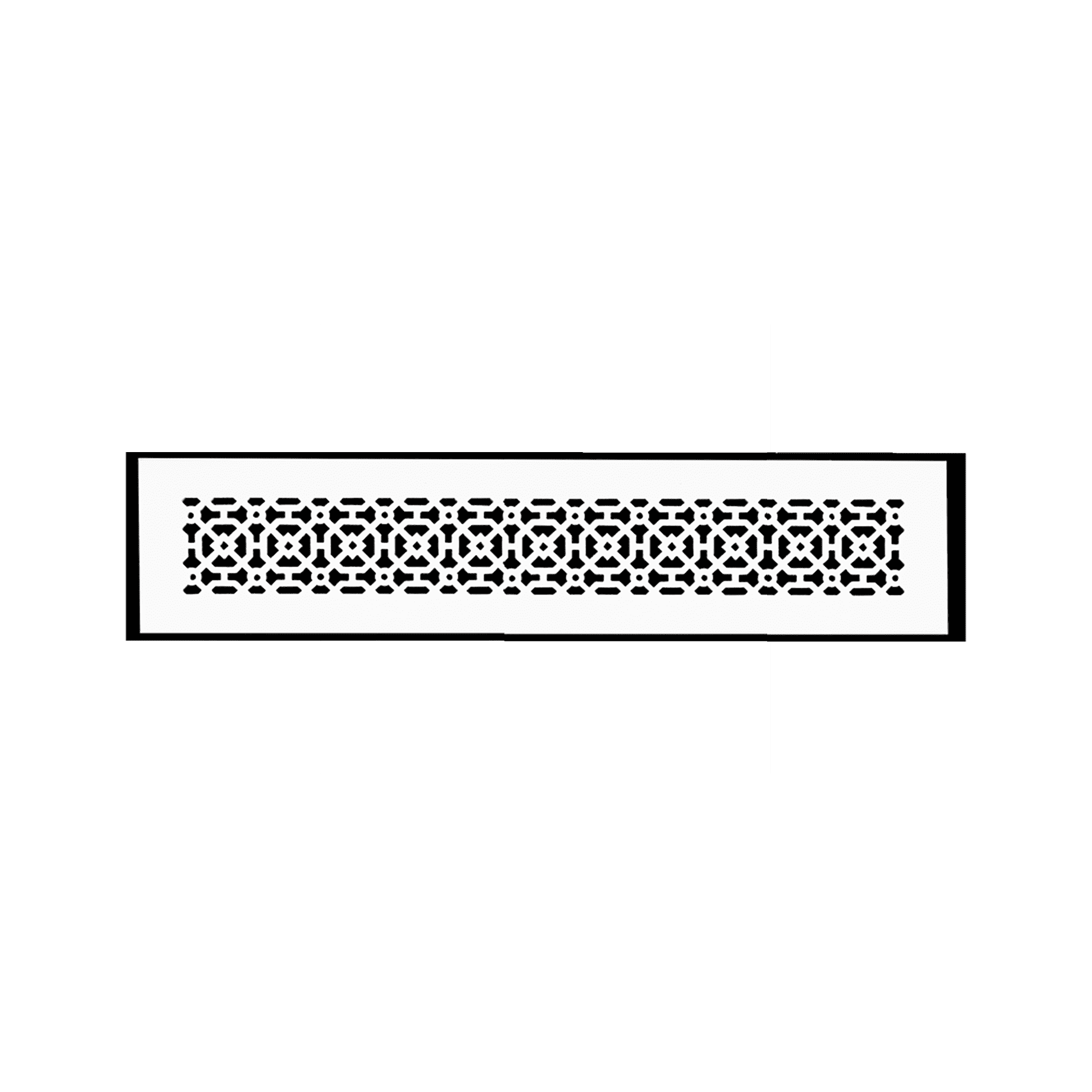 Achtek Air Return 4"x24" (Overall Size 6"x26") | Cast Aluminum Air Grille | HVAC Duct Cover for Home Ventilation