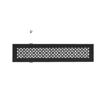 Achtek Air Return 4"x24" (Overall Size 6"x26") | Cast Aluminum Air Grille | HVAC Duct Cover for Home Ventilation