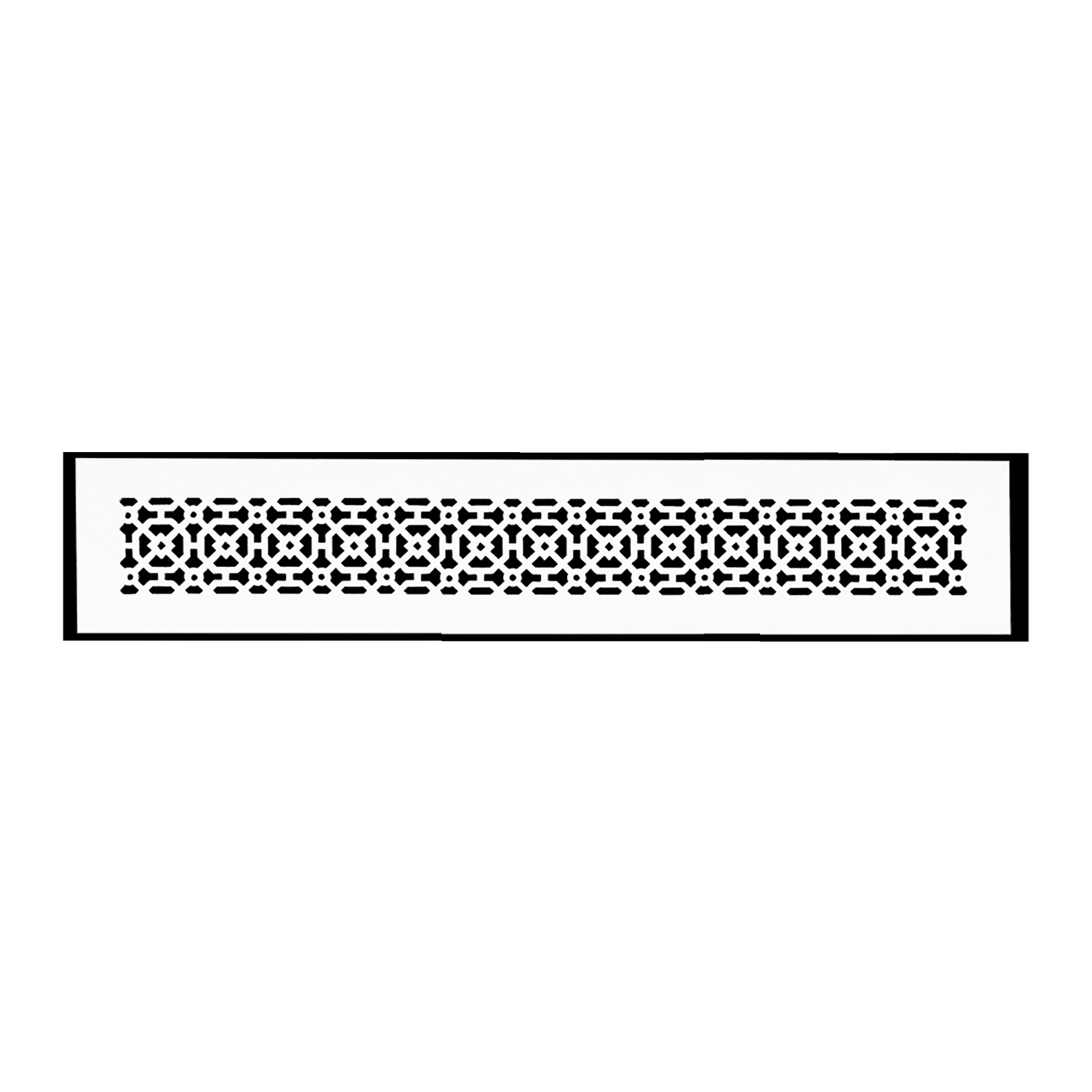 Achtek Air Return 4"x28" (Overall Size 6"x30") | Cast Aluminum Air Grille | HVAC Duct Cover for Home Ventilation