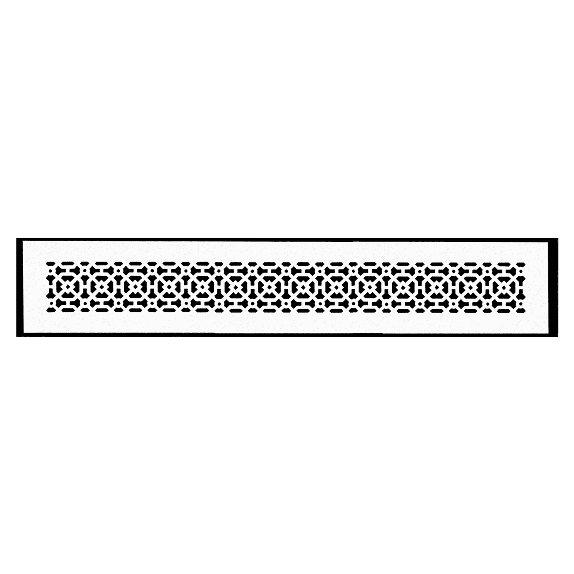 Achtek Air Return 4"x30" (Overall Size 6"x32") | Cast Aluminum Air Grille | HVAC Duct Cover for Home Ventilation