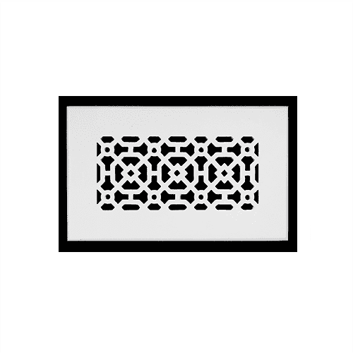 Achtek Air Return 4"x8" (Overall Size 6"x10") | Cast Aluminum Air Grille | HVAC Duct Cover for Home Ventilation