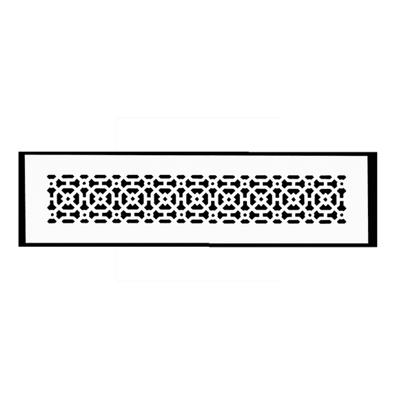 Achtek Air Return 4"x20" (Overall Size 6"x22") | Cast Aluminum Air Grille | HVAC Duct Cover for Home Ventilation