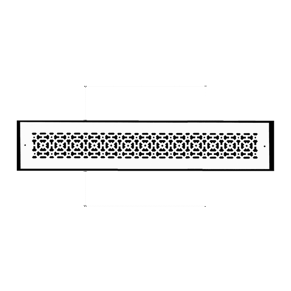 Achtek Air Return 4"x28" (Overall Size 6"x30") | Cast Aluminum Air Grille | HVAC Duct Cover for Home Ventilation
