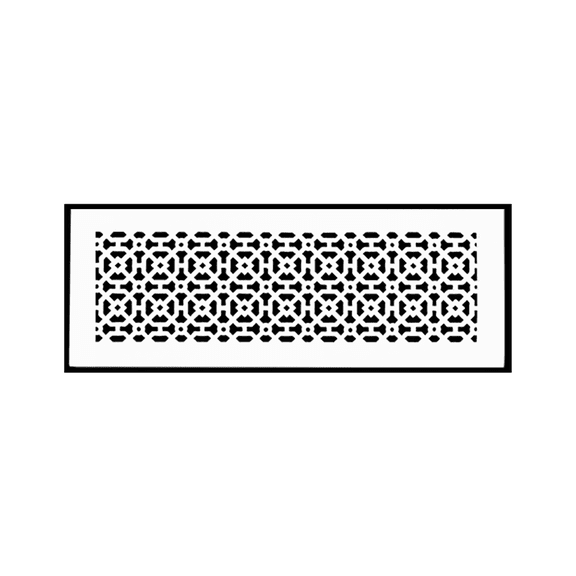 Achtek Air Return 6"x20" (Overall Size 8"x22") | Cast Aluminum Air Grille | HVAC Duct Cover for Home Ventilation