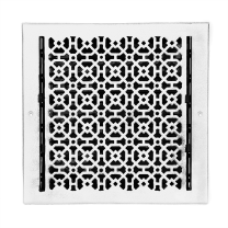 Achtek Air Supply Vent 13"x 13" Duct Opening (Overall 14-1/2"x 14-3/4") Solid Cast Aluminum Register Cover | Powder Coated