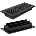 thumbnail image 1 of Achtek Air Supply Vent 4"x 12" Duct Opening (Overall 5-1/2"x 13-3/4") Solid Cast Aluminum Register Cover | Powder Coated, 1 of 14