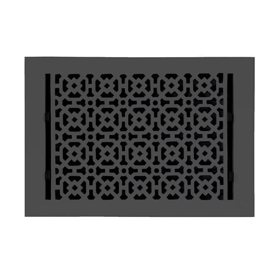 Achtek Air Supply Vent 9"x 12" Duct Opening (Overall 10-1/2"x 13-1/2"") Solid Cast Aluminium Register Cover | Powder Coated