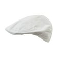 thumbnail image 1 of Achuyrbd Linen Flat Cap, Unisex Classic Irish Newsboy Ivy Beret Hat, Summer Breathable Cabbie Cap, 1 of 4