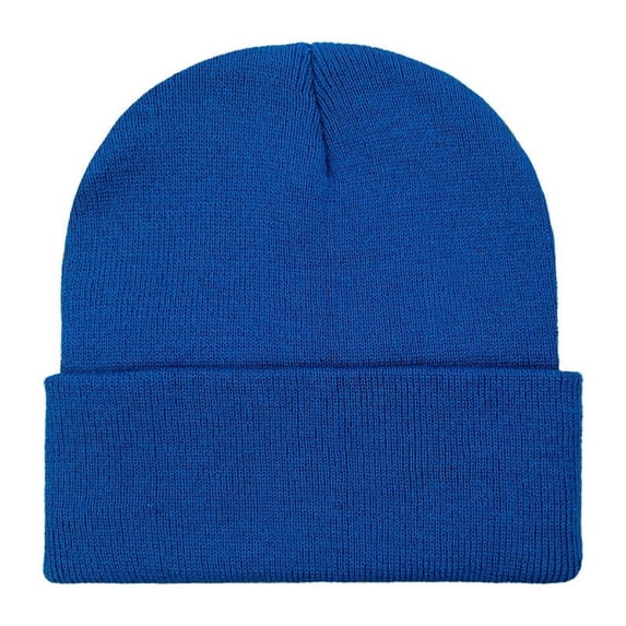 Achuyrbd Unisex Solid Knit Beanie Hat, Warm Cuffed Winter Skull Cap