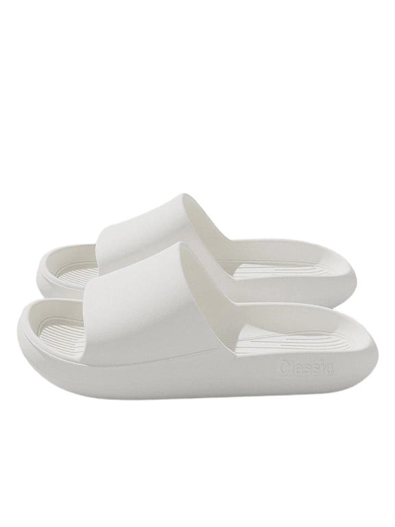 Women's Classic Comfort Waterproof Non-Slip Open Toe Slide Slippers Breathable Bathroom Home Casual