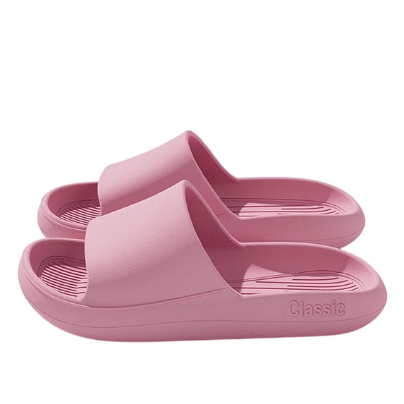 Achuyrbd Women's Classic Comfort Waterproof Non-Slip Open Toe Slide Slippers Breathable Bathroom Home Casual