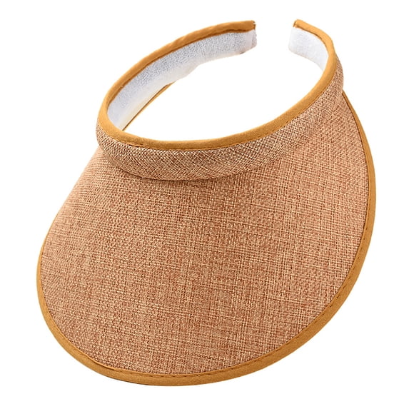 Achuyrbd Women's Clip On Sun Visor, Outdoor Wide Brim Empty Top UV Protection Visor Hat