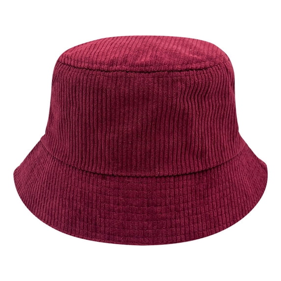 Achuyrbd Women's Corduroy Bucket Hat, Classic Outdoor Casual Fisherman Cap for Fall Winter