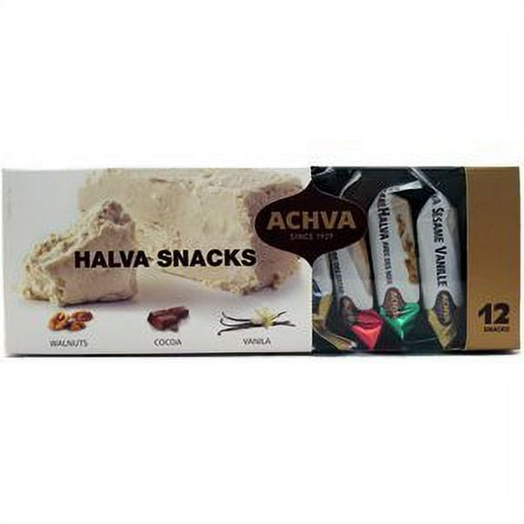 Achva Degustation Sesame Halva Snacks 10.5oz KFP - Pack of 6