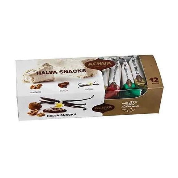 Achva Snacks Halva Gift Box, 10.5-Ounce Packages (Pack of 4)