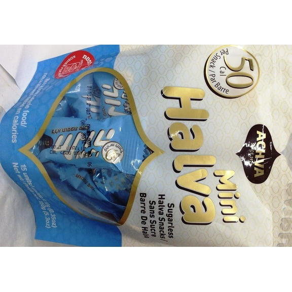 Achva Sugarless Mini Halva Snacks Kosher For Passover - Pack of 3