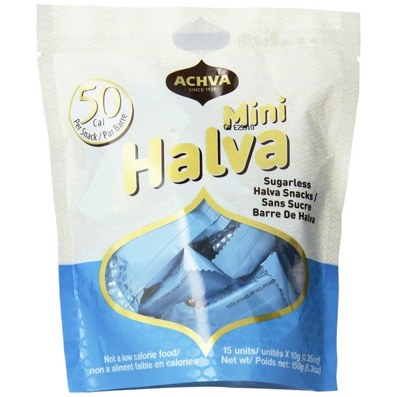 Achva Sugarless Mini Halva Snacks - Pack of 3