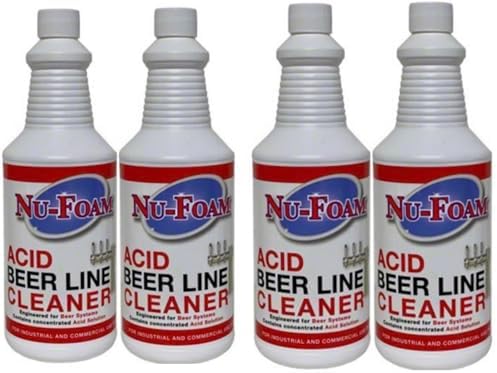 Acid Beer Line Cleaner, Industrial Grade, 32 oz Bottles, 4 Pack ...