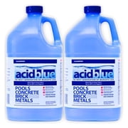 Acid Blue - Low Fume Muriatic Acid for Swimming Pools & Spas - Lowers pH, Reduces Alkalinity - 2 Gallon