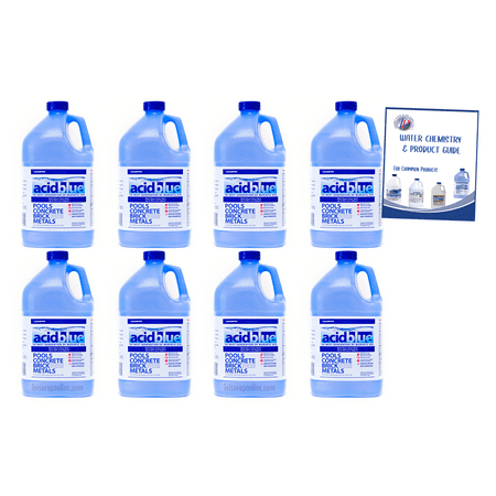 Acid Blue Muriatic Acid by CPDI - Swimming Pool pH Reducer Balancer | Buffered, Low-Fume