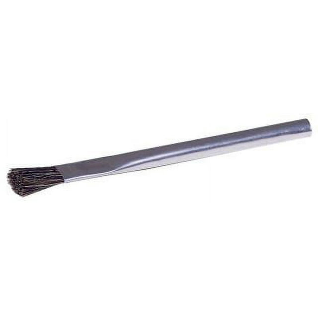 Acid/Flux Brushes, 1/2" Wide, 3/4" Trim, Black Horsehair, Tin Ferrule