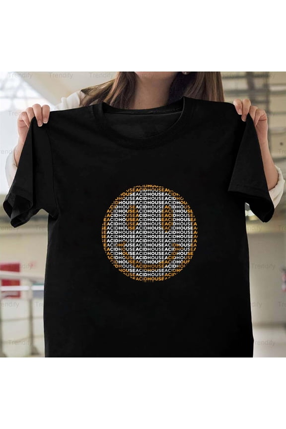 Acid House Smiley Face Classic Rave Culture Electronic Music H12759 T-Shirt, for Men and Women, Up to Size 5XL