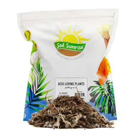 Acid Loving Plant Potting Soil Mix (8 Quarts), Premium Container Blend pH Balanced for Azaleas, Rhododendrons, Blueberries and More