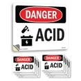 thumbnail image 1 of Acid OSHA Danger Vinyl Decal Label 24 Inch x 18 Inch - 10 Pack, 1 of 6
